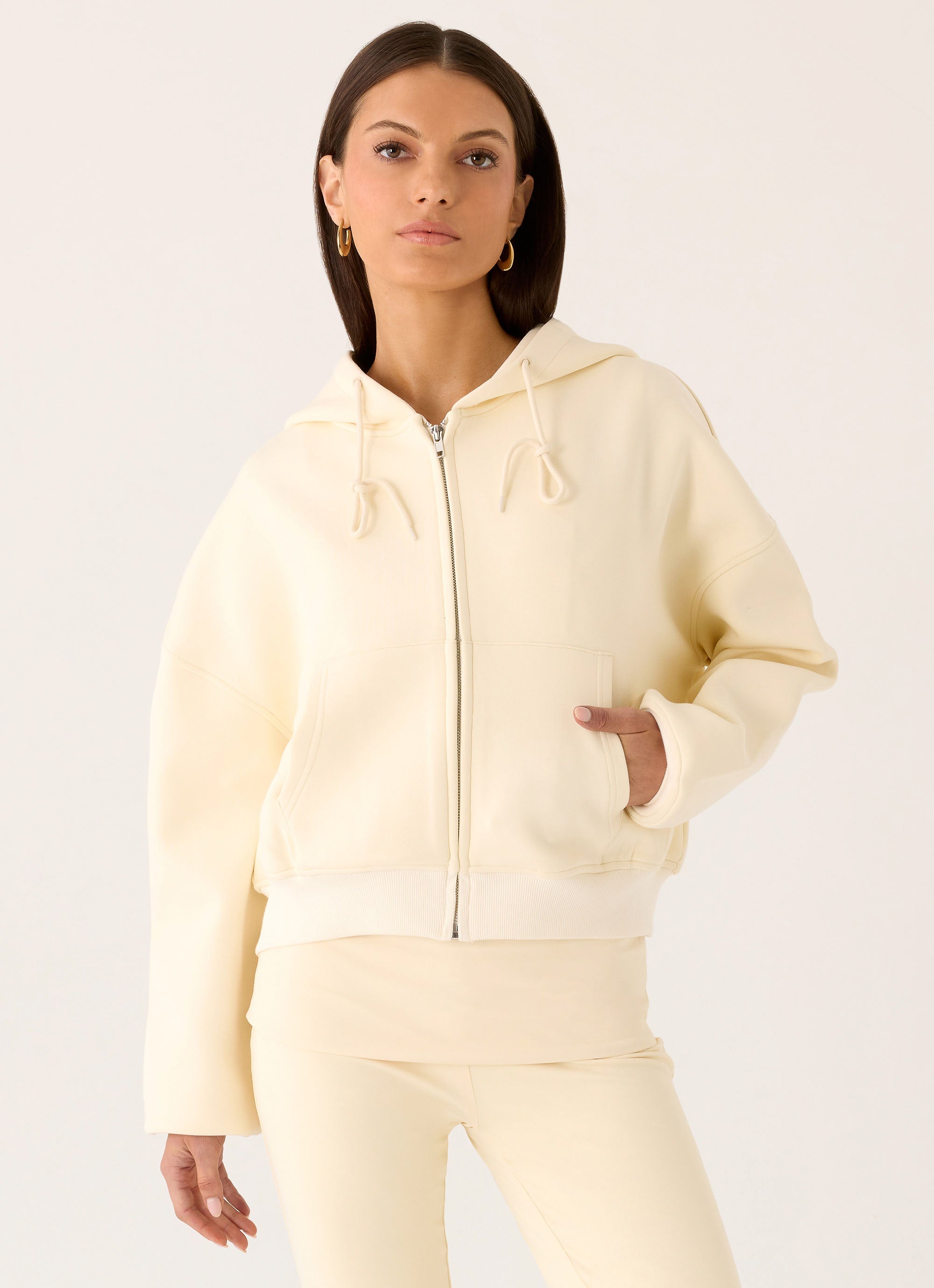 Elio Zip Hoodie - Baby Yellow